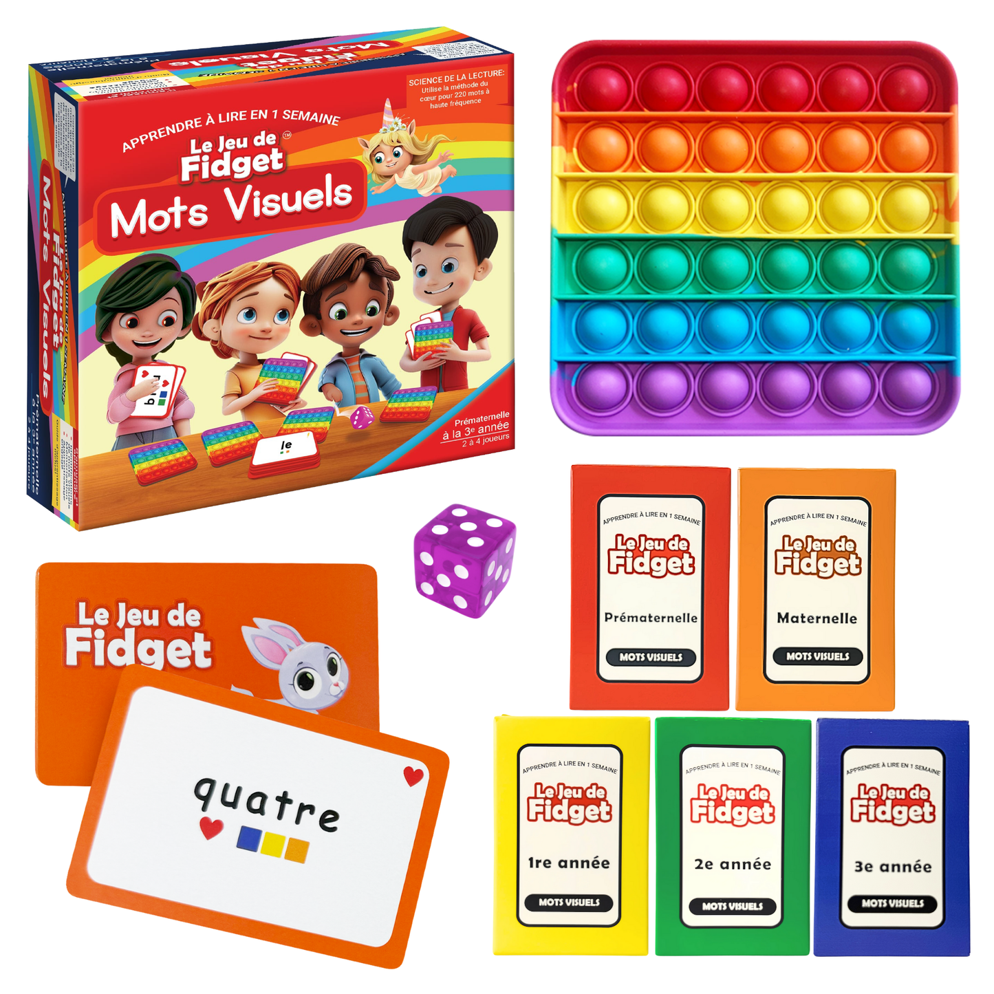 The Fidget Game French: Le Jeu de Fidget Mots Visuels!