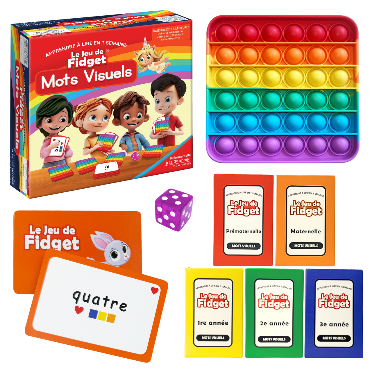 The Fidget Game French: Le Jeu de Fidget Mots Visuels!