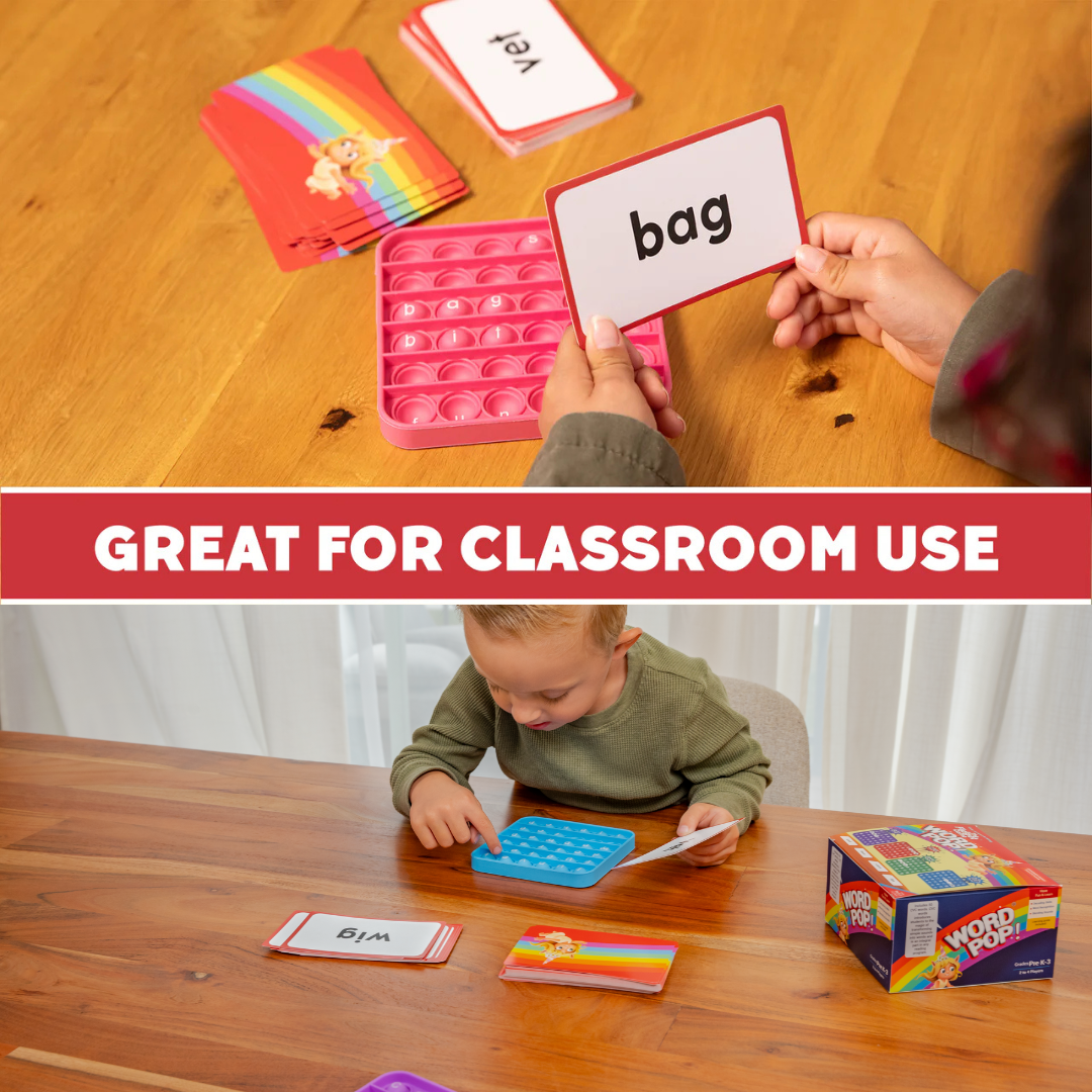 6 Extra CVC Fidget Mats (Word Pop)!