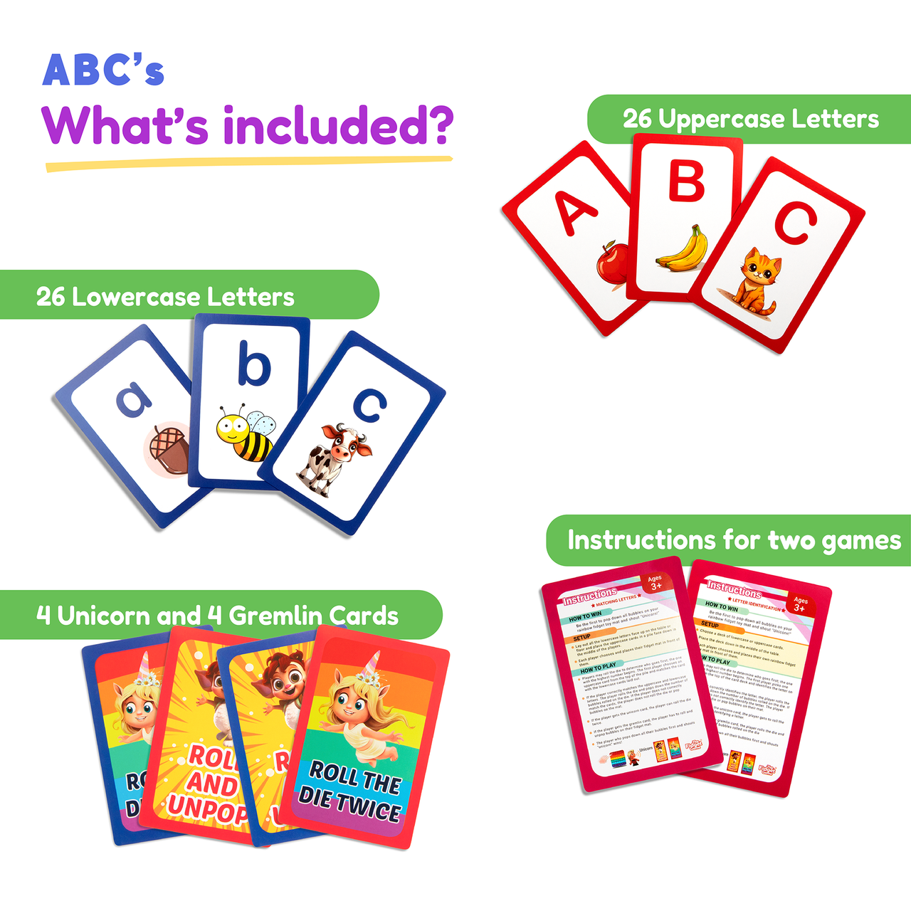 ABC: Learn Uppercase & Lowercase Letters Card Pack!