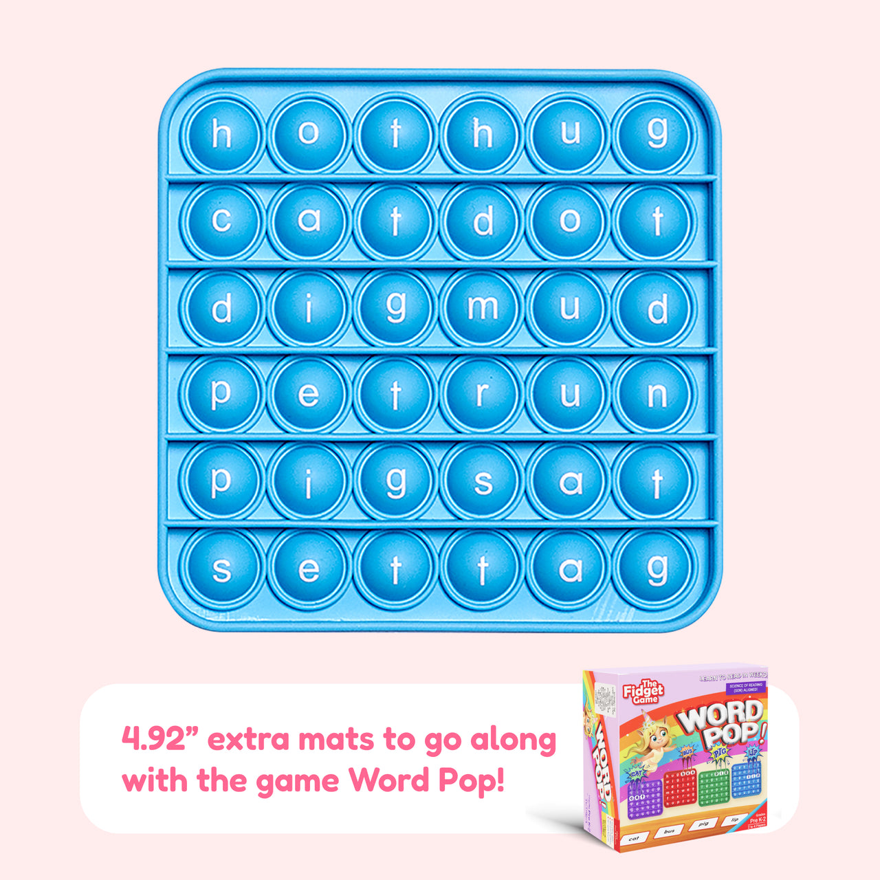 6 Extra CVC Fidget Mats (Word Pop)!