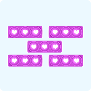 5 Heart Fidgets